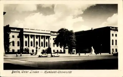 Ak Berlin Mitte, Unter den Linden, Humboldt Universität