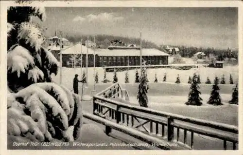 Ak Oberhof im Thüringer Wald, Winteransicht, Wandelhalle