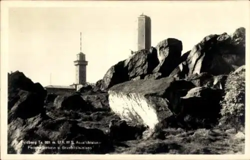 Ak Niederreifenberg Schmitten im Taunus, Großer Feldberg, Aussichtsturm, Fernmeldeturm
