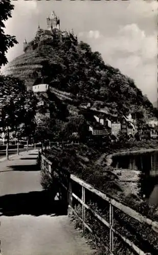 Ak Cochem an der Mosel, Moselstraße, Ufer, Burg