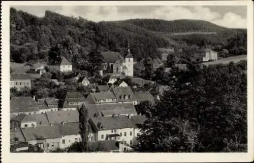 Ak Bad Gottleuba in Sachsen, Blick auf den Ort, Kirche