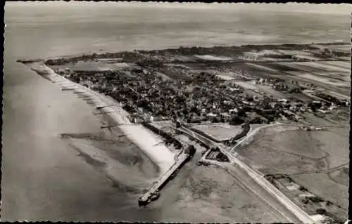 Ak Wyk auf Föhr Nordfriesland, Fliegeraufnahme