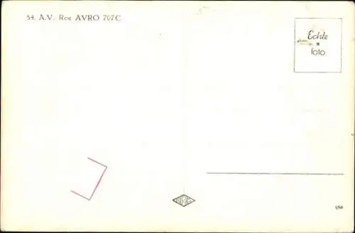 Ak Britisches Militärflugzeug Avro 77C