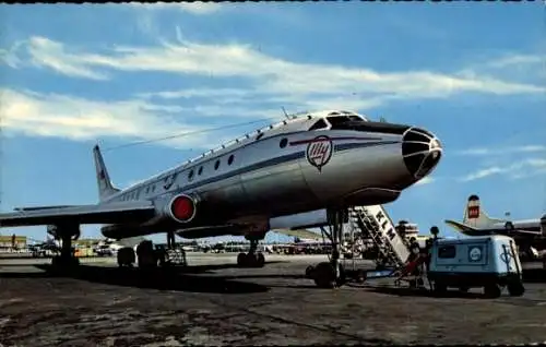 Ak Flughafen Schiphol, Passagierflugzeug Tupolew Tu-104