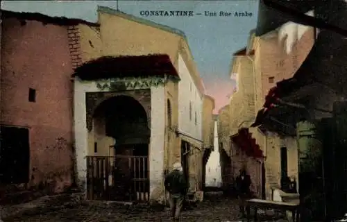 Ak Constantine Algerien, Une Rue Arabe