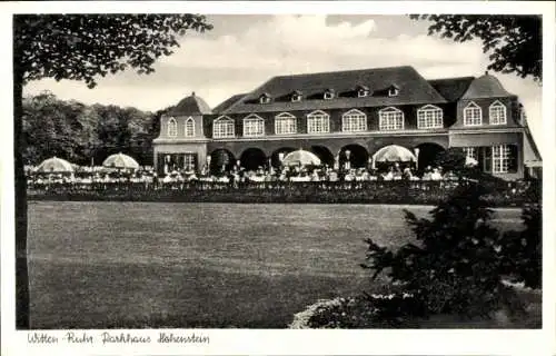 Ak Witten an der Ruhr, Parkhaus Hohenstein, Gesamtansicht, Terrasse