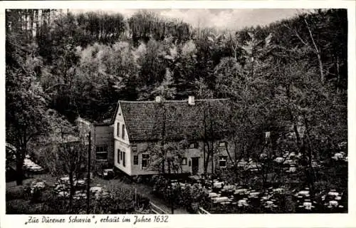 Ak Düren Witten an der Ruhr, Kaffee Restaurant zur Dürener Schweiz, erbaut 1632