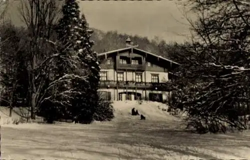 Ak Bad Liebenstein im Thüringer Wald, Haus, Schnee