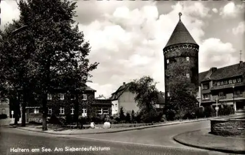 Ak Haltern am See Westfalen, Am Siebenteufelsturm