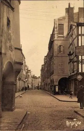 Ak La Rochelle Charente Maritime, Rue Dupaly de la Rue Fromentin