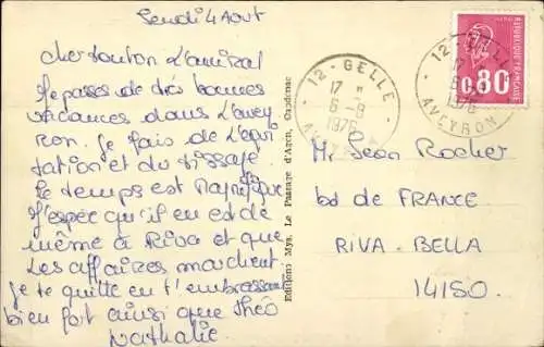 Ak Foissac Aveyron, Vue generale