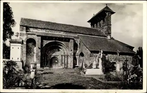 Ak Espalion Aveyron, Église Saint Hilarian Sainte Foy de Perse