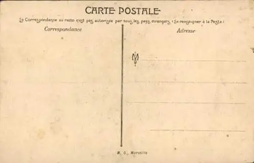 Ak Marseille Bouches du Rhône, Exposition Coloniale 1906, Pavillon du Laos