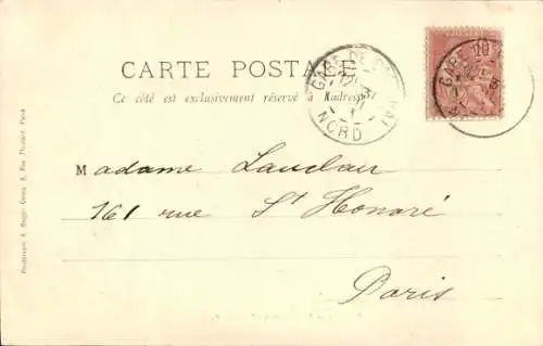 Ak Cambrai Nord, Eingang zur Zitadelle