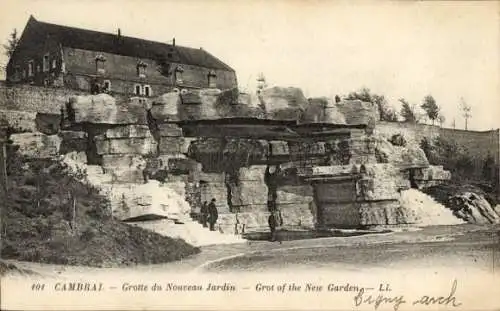 Ak Cambrai Nord, Grotte du Nouveau Jardin