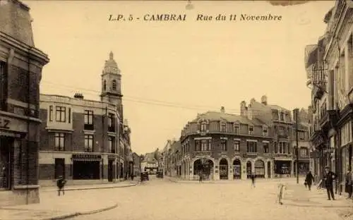 Ak Cambrai Nord, Rue du 11 Novembre