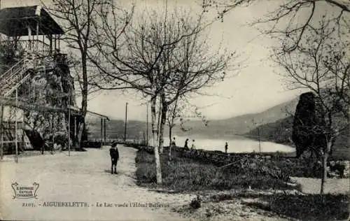 Ak Aiguebelette Savoie, Lac vue de l'Hotel Bellevue