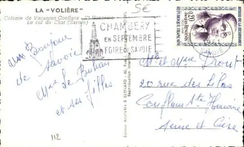 Ak Conflans Savoie, La Voliere, Le col du Chat