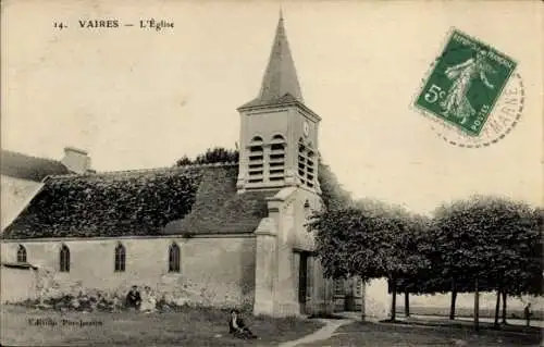 Ak Vaires sur Marne Seine et Marne, L'Eglise