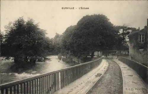 Ak Eurville Haute Marne, L'Ecluse