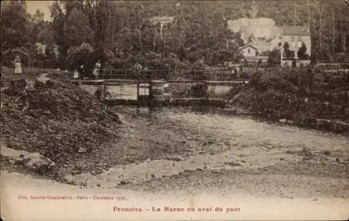 Ak Froncles, La Marne en aval du pont