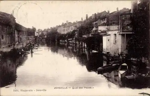 Ak Joinville Haute Marne, Quai des Peceaux