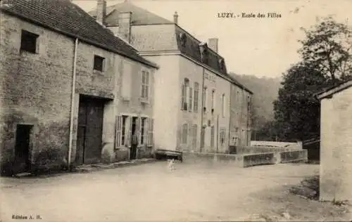 Ak Luzy sur Marne Haute Marne, Ecole de Filles