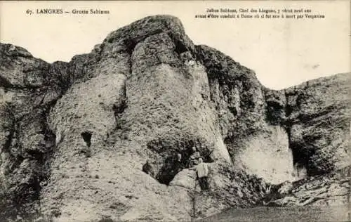 Ak Langres Haute Marne, Grotte Sabinus