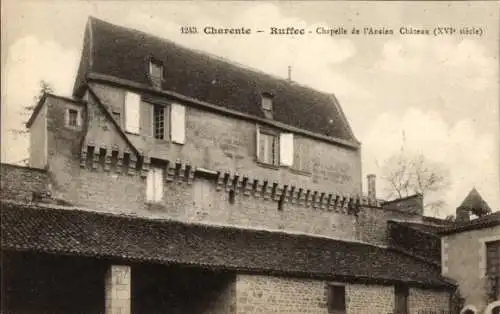 Ak Ruffec Charente, Kapelle des Ancien Chateau