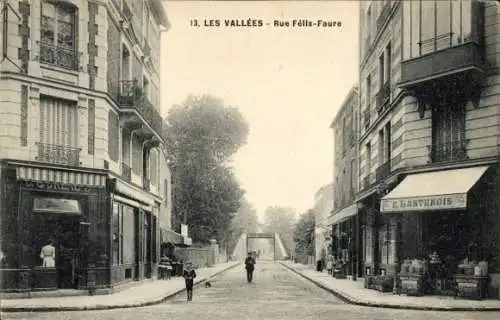 Ak Les Vallées Hauts de Seine, Rue Felix Faure