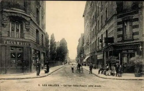 Ak Les Vallées Hauts de Seine, Rue Félix Faure, Apotheke