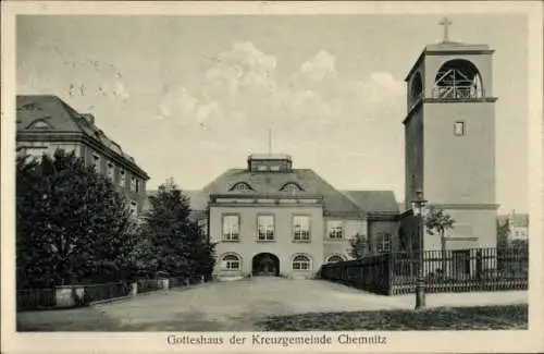 Ak Chemnitz in Sachsen, Kirche der Kreuzgemeinde