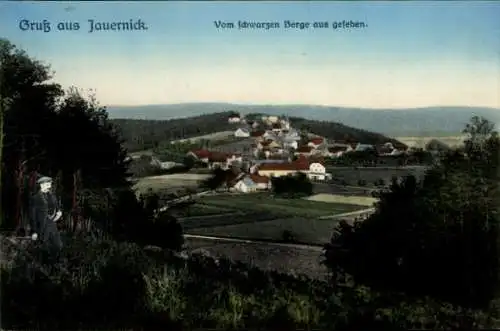 Ak Jauernick Buschbach Markersdorf Oberlausitz, Blick vom schwarzen Berg