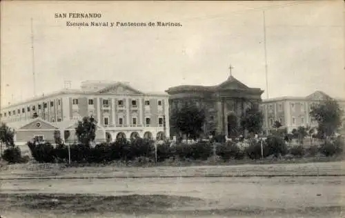 Ak San Fernando, Argentinien, Marineschule und Matrosenpantheons