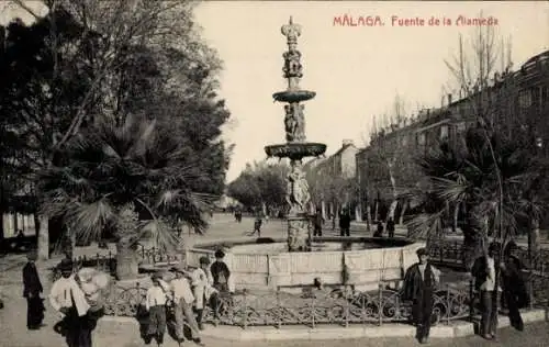 AK Málaga Andalusien Spanien, Fuente de la Alameda