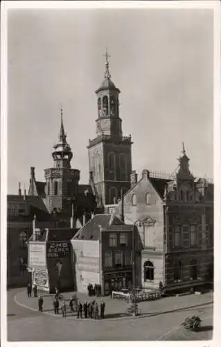 Ak Kampen Overijssel Niederlande, Rathaus, Neuer Turm