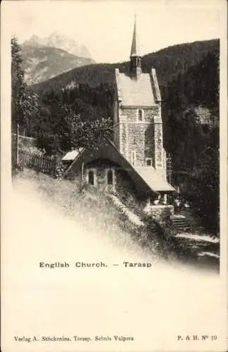 Ak Tarasp Scuol Kanton Graubünden, Englische Kirche