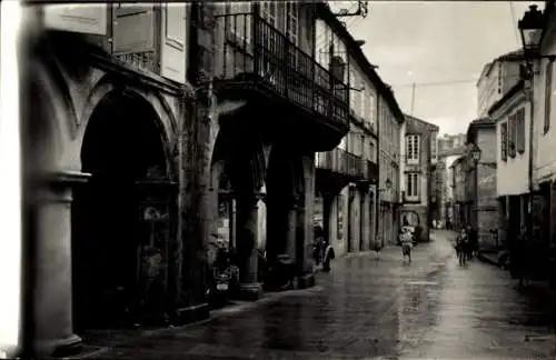 Ak Santiago de Compostela Galizien Spanien, Rua Nueva