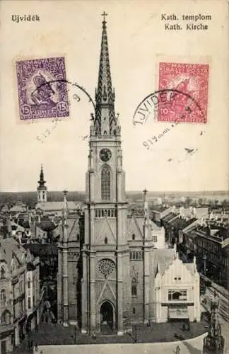 Ak Novi Sad Újvidék Neusatz Serbien, Katholische Kirche