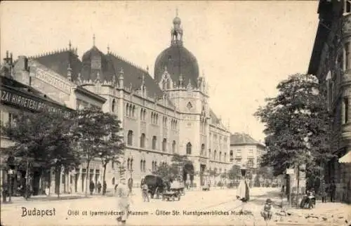 Ak Budapest Ungarn, Üllöer Straße, Kunstgewerbliches Museum