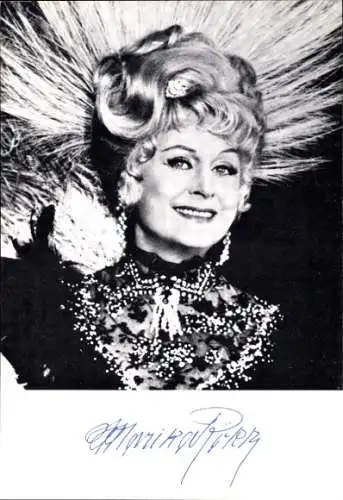 Ak Schauspielerin Marika Rökk, Portrait, Autogramm, Kopfschmuck