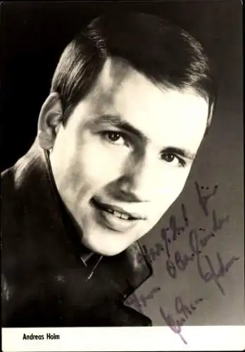 Ak Schauspieler Andreas Holm, Portrait, Autogramm