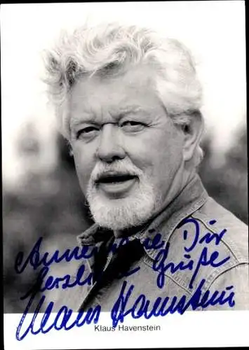 Ak Schauspieler Klaus Havenstein, Portrait, Autogramm