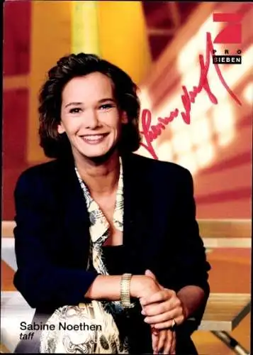 Ak Schauspielerin Sabine Noethen, Portrait, Autogramm