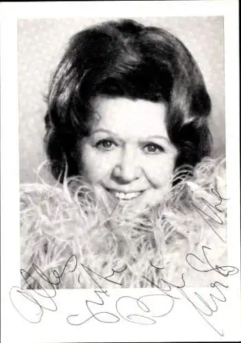 Ak Schauspielerin und Sängerin Brigitte Mira, Portrait, Autogramm