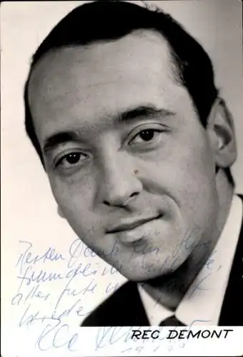 Ak Schauspieler Rec Demont, Portrait, Autogramm