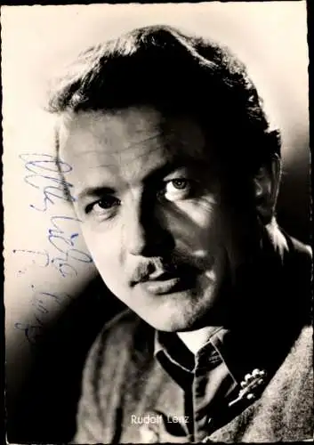 Ak Schauspieler Rudolf Lenz, Portrait, Autogramm