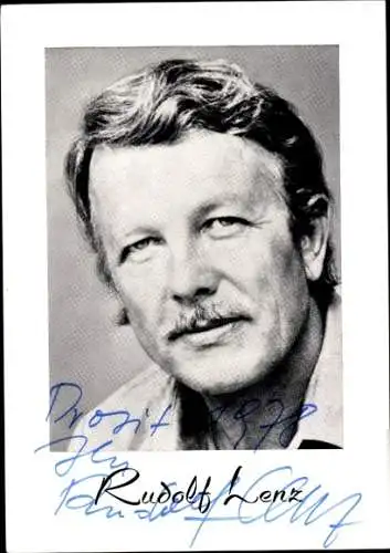 Ak Schauspieler Rudolf Lenz, Portrait, Autogramm