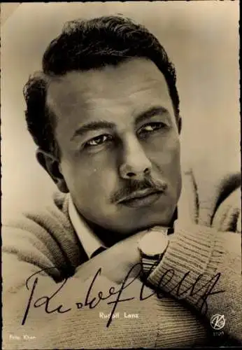 Ak Schauspieler Rudolf Lenz, Portrait, Autogramm