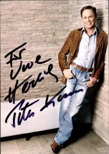 Ak Schauspieler und Sänger Peter Kraus, Portrait, Autogramm